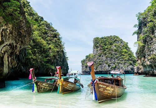 Long tail boats in Phuket 